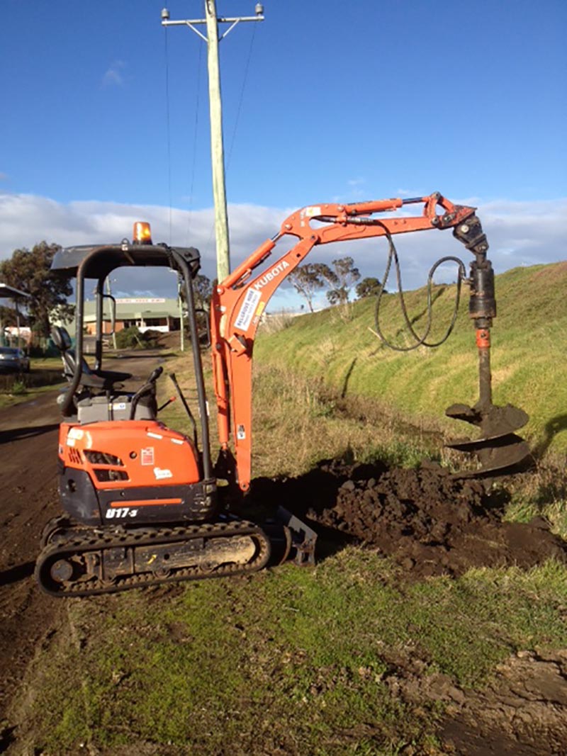 Post Hole Digger attachment for 1.5T Excavator