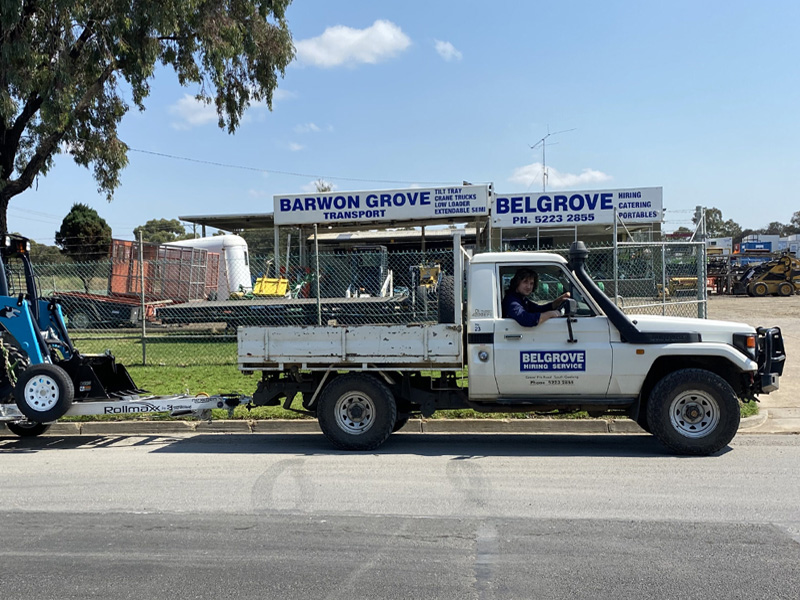Belgrove Hire equipment hire delivery fleet - 4WD ute