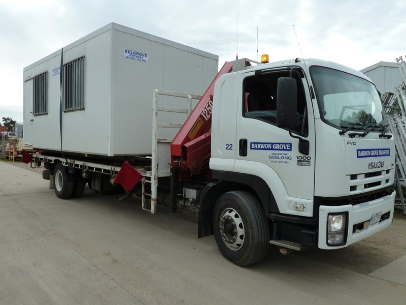 Belgrove Hire equipment hire delivery fleet - site office delivery