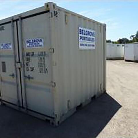 3m x 2.4m (10' x 8') Steel Container